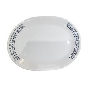 Vintage Corelle Platter Oval Serving USA Floral